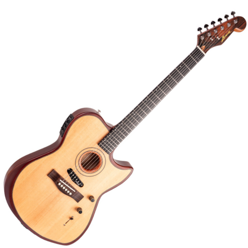 Violão Guitarra Eletroacústico Marquês VG230 NS EQ Híbrido Natural Fosco Aço com Fishman e Magnético