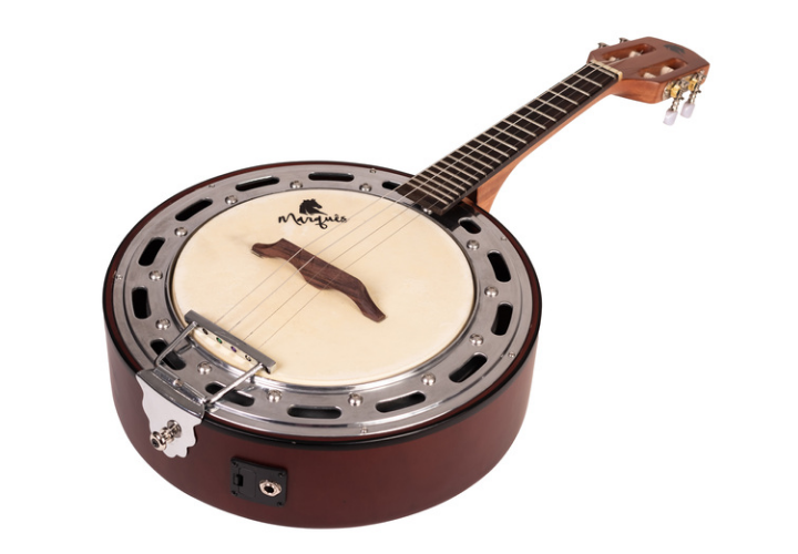 Banjo Eletroacústico Marquês Musical BAJ138 CTS EQ Castanho Fosco com Equalizador Ativo e Aro Jateado