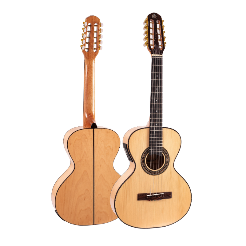 Viola Cinturada Eletroacústica Marquês VIL60 NT EQ Cinturada Natural Brilho com MET-A08