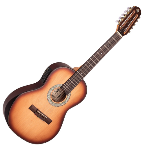 Viola Clássica Eletroacústica Marquês VIL217 NB EQ Clássica Natural Sombra com MET-A08
