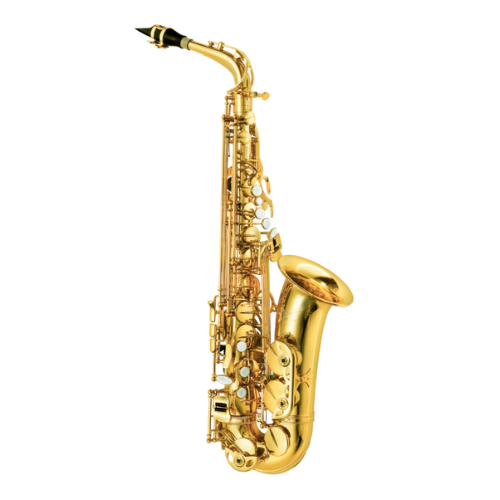Saxofone Alto P.Mauriat PMSA-180 AGL Gold Lacquer com Super VI Neck e Brass Body