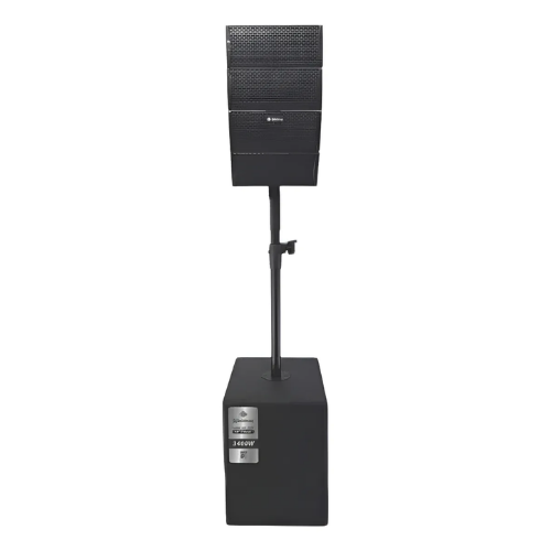 Caixa Amplificada Ativa Waldman L1-1244 12 Polegadas Torre com Potência de 3400W