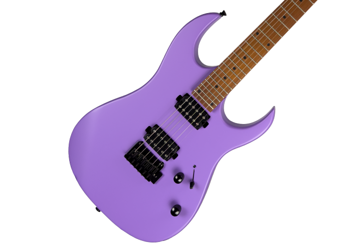 Guitarra Waldman WIGR120 PP Purple com Captadores Cerâmicos HH e Ponte Tremolo Semi-Flutuante