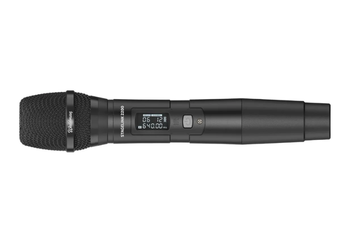 Microfone Sem Fio Duplo Waldman WSL-2200/640 com Tecnologia StageLink