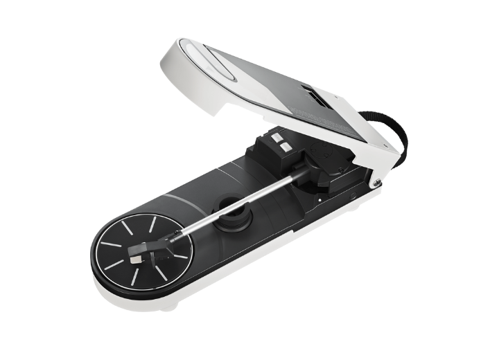 Toca-Discos Portátil Bluetooth Audio-Technica AT-SB727 Branco com Acionamento por Correia e Bateria de 12 Horas