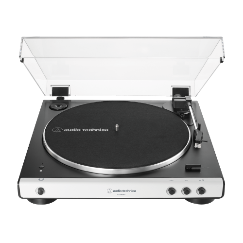 Toca-Discos Automático Bluetooth Audio-Technica AT-LP60XBT Branco com Acionamento por Correia e Pré-Amplificador Phono Integrado