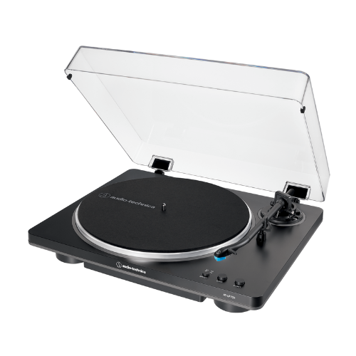 Toca-Discos Automático Audio-Technica AT-LP70X Black/Gunmetal com Acionamento por Correia e Pré-Amplificador Phono Integrado
