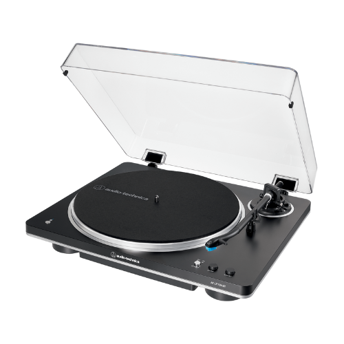 Toca-Discos Automático Bluetooth Audio-Technica AT-LP70XBT Black/Silver com Acionamento por Correia e Pré-Amplificador Phono Integrado