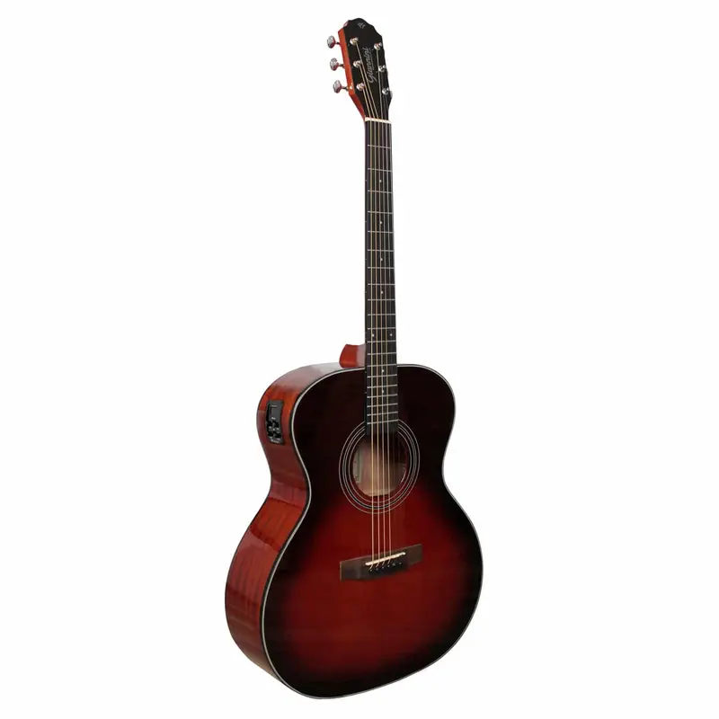 Violão Giannini GAF Plus EQ DB+ Aço Grand Auditorium Full Dark Burst com Pré-Amplificador MT-3 e Tuner Integrado