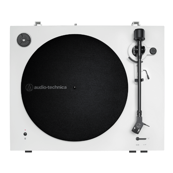 Toca-Discos Audio-Technica AT-LP3XBT White com Acionamento por Correia Automático, Bluetooth Qualcomm aptX Adaptive, Pré-Amplificador Fonográfico e Cápsula AT-VM95C