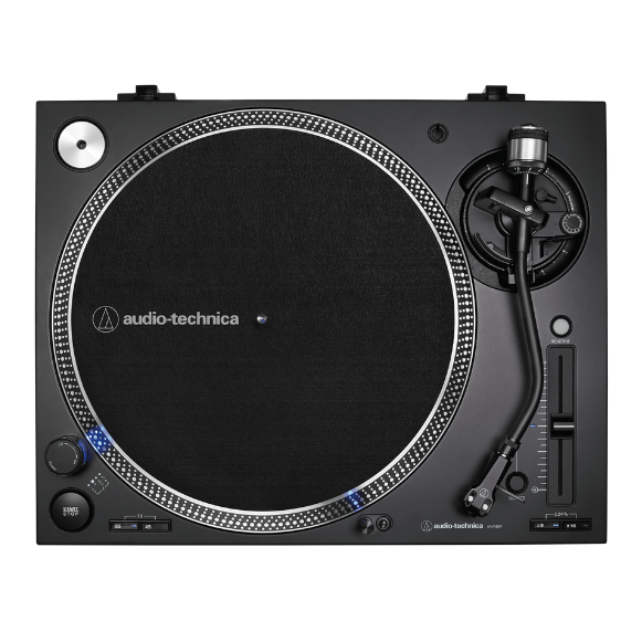 Toca-Discos Audio-Technica AT-LP140XP Black com Acionamento Direto, Braço em Forma de S, Cápsula AT-XP3 e Controle Antiderrapagem Ajustável
