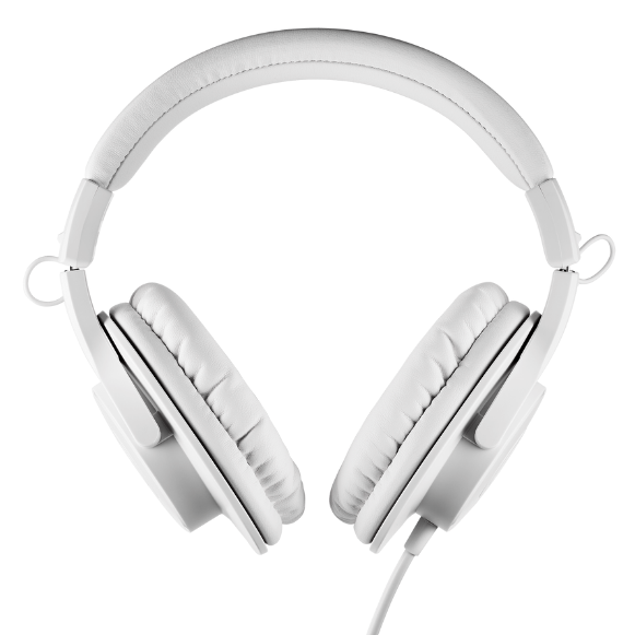 Fone de Ouvido Profissional Audio-Technica ATH-M20xWH White com Drivers 40mm, Cabo 3m e Design Circumaural Fechado