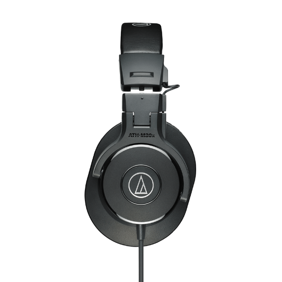 Fone de Ouvido Profissional Audio-Technica ATH-M30x com Drivers 40mm, Cabo 3m e Design Circumaural Fechado