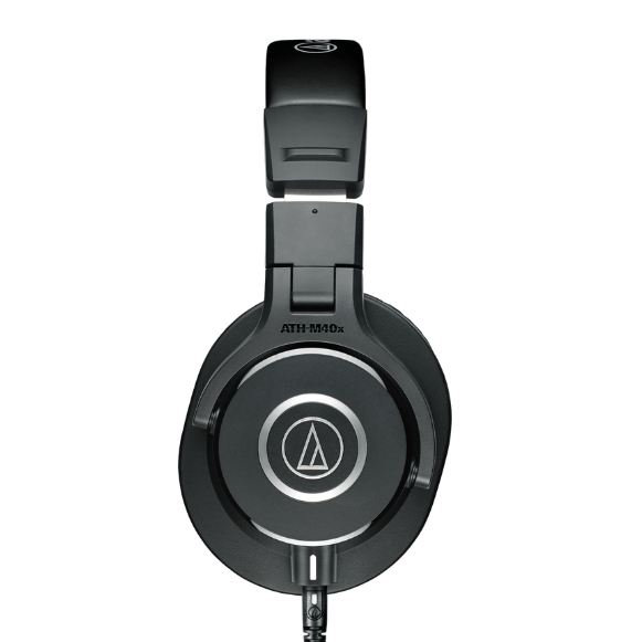 Fone de Ouvido Profissional Audio-Technica ATH-M40x com Drivers 40mm, Cabos Desconectáveis e Design Circumaural Fechado
