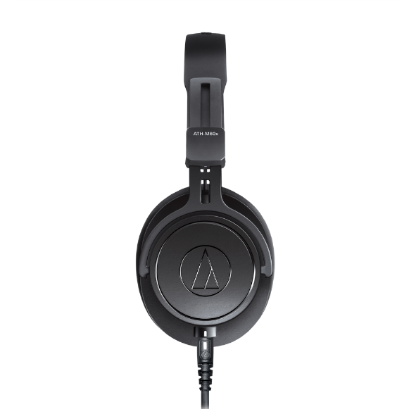 Fone de Ouvido Profissional Audio-Technica ATH-M60x com Drivers 45mm Neodímio, Cabos Desconectáveis e Design Supra-Auricular Fechado