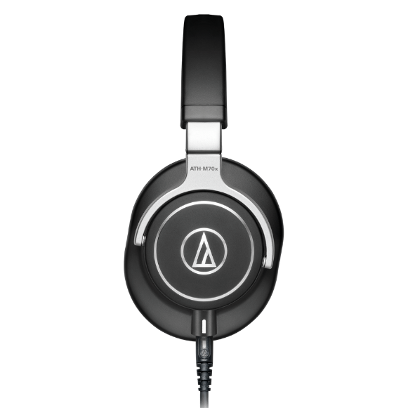 Fone de Ouvido Profissional Audio-Technica ATH-M70x com Drivers 45mm Neodímio, Cabos Desconectáveis e Design Circumaural Fechado