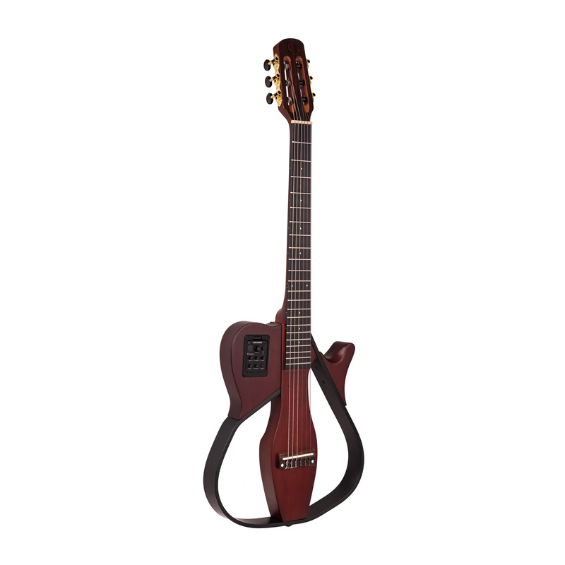 Violão Nylon Eletroacústico Marques VN-18CTSEQ CTS Castanho Fosco Vazado Cutaway com Pré Fishman Clásica III e Tensor Bidirecional