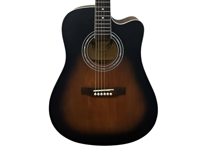 Violão Eletroacústico Aço Waldman DCE-41 LSB Sunburst Folk