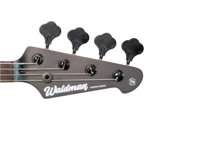 Contrabaixo Waldman GJJF350A BKS Black Satin 4 Cordas Ativo Modern Jazz Bass com Captadores JJ Cerâmicos e Tampo Flat
