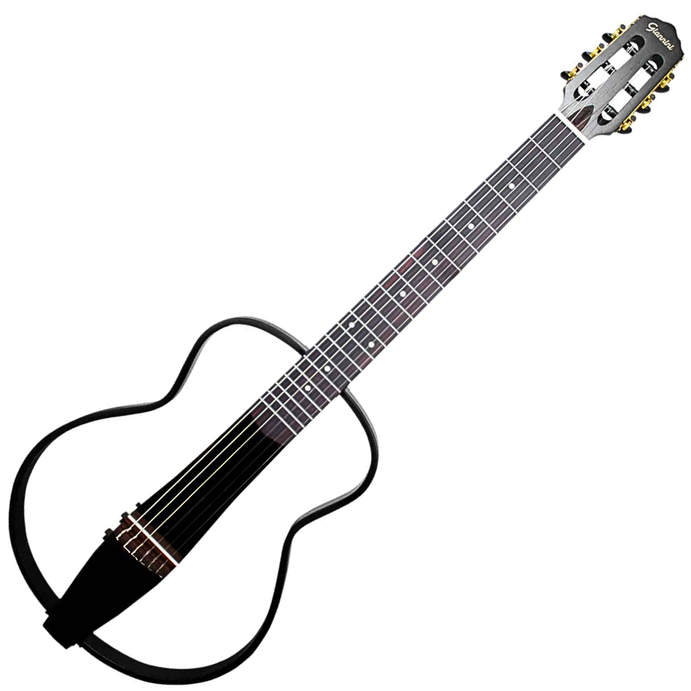 Violão Eletroacústico Giannini Roadman GRMN BK Black com Laterais Desmontáveis, Pré-Amplificador GT-100 Bluetooth e Bag
