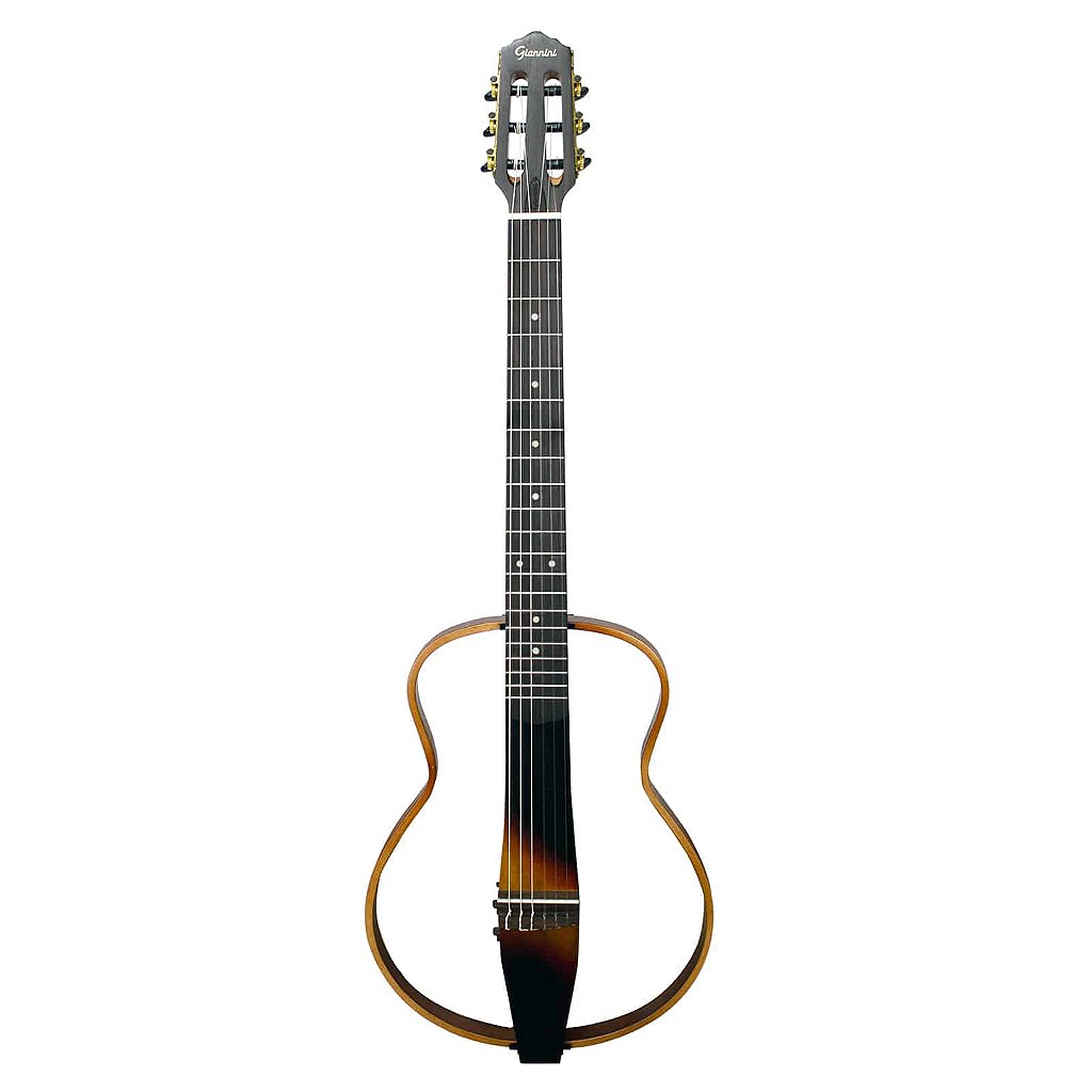 Violão Eletroacústico Giannini Roadman GRMN 3TS 3-Tone Sunburst com Laterais Desmontáveis, Pré-Amplificador GT-100 Bluetooth e Bag