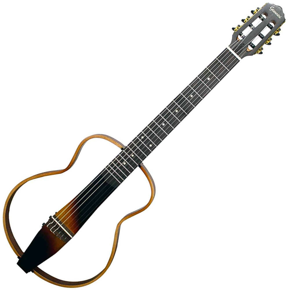 Violão Eletroacústico Giannini Roadman GRMN 3TS 3-Tone Sunburst com Laterais Desmontáveis, Pré-Amplificador GT-100 Bluetooth e Bag