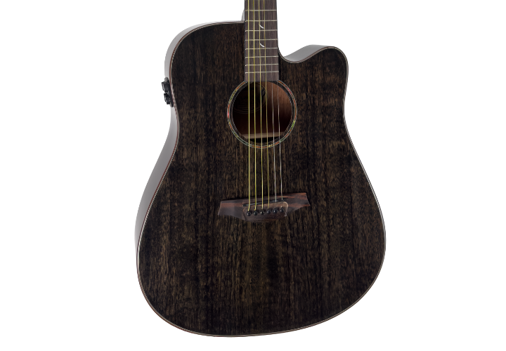 Violão Eletroacústico Aço Waldman Opus Grand DCFX-1441 Black