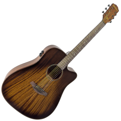 Violão Eletroacústico Aço Waldman Opus Grand DCFX-1441 Brown Burst