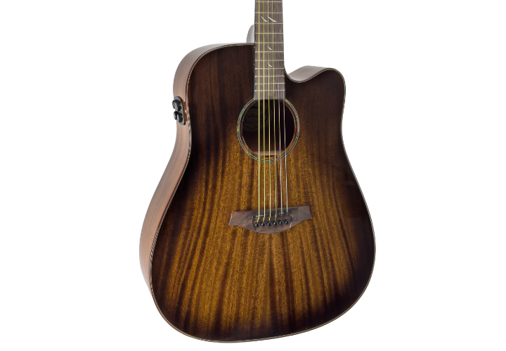 Violão Eletroacústico Aço Waldman Opus Grand DCFX-1441 Brown Burst