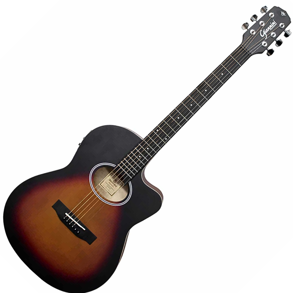 Violão Aço Eletroacústico Giannini Performance GSF-1D CEQ Color Top Sunburst CTSB