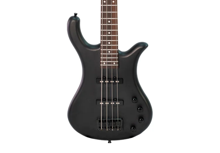 Contrabaixo 4 Cordas Ativo Waldman WB300A Black Satin com Captadores JJ Cerâmicos e Controles Master Volume e 3 Tons