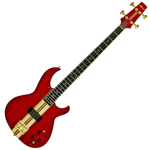 Contrabaixo Japonês Aria Pro II SB-1000 4 Cordas Paduak Red com Captador MB-1E e Circuito Ativo BB