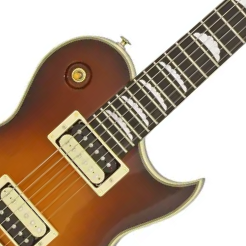 Guitarra Japonesa Aria Pro PE-R80 Japan Brown com Captadores Classic Power HH e Ponte Aria Original SPT