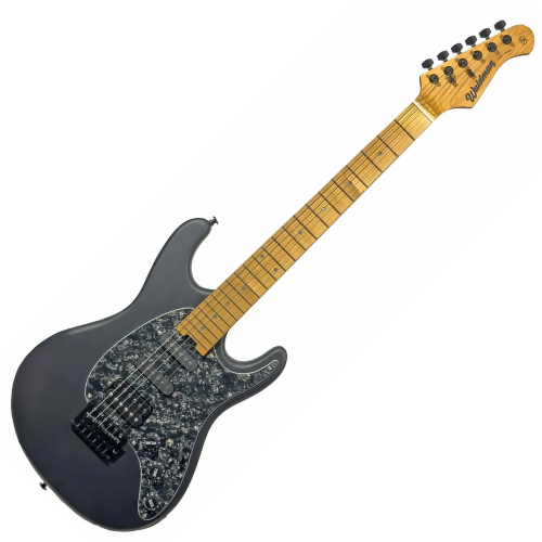 Guitarra Waldman ST-441X BKS Black Satin Strato HSS Roasted Maple Tremolo com Bag