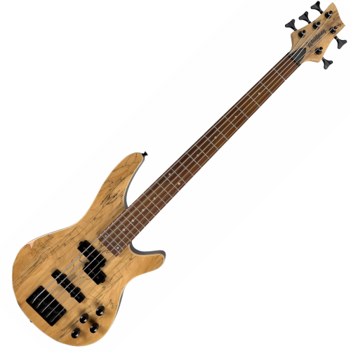 Contrabaixo Ativo Waldman WIB305 SPNT Spalted Natural 5 Cordas com Captadores PJ Cerâmicos e Pré Ativo Coreano
