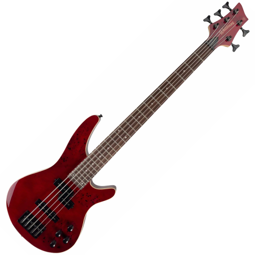Contrabaixo Ativo Waldman WIB305 SPRD Spalted Red 5 Cordas com Captadores PJ Cerâmicos e Pré Ativo