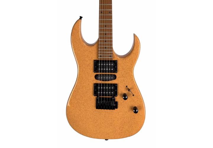 Guitarra Waldman WIG170 SPBZ Sparkle Bronze com Captadores HSH Cerâmicos e Ponte Tremolo Semi-Flutuante 2 Pivôs