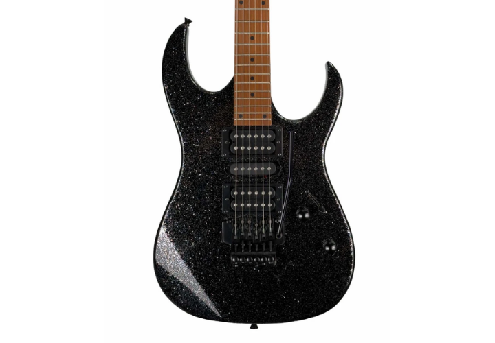 Guitarra Waldman WIG270 SPBK Sparkle Black com Captadores HSH Cerâmicos e Ponte Floyd Tremolo Black