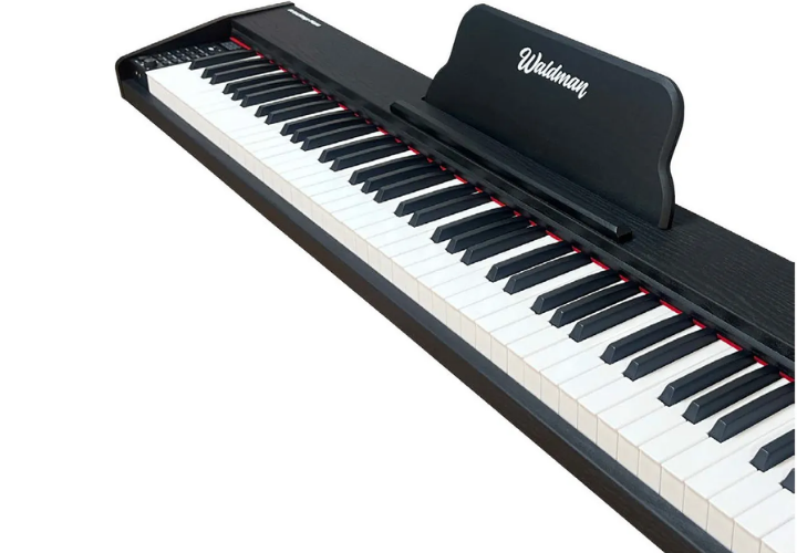 Piano Digital Waldman WPS-88 Primestage 88 Teclas Semi-Pesadas Preto Polifonia 64 Timbres 64 Ritmos 600