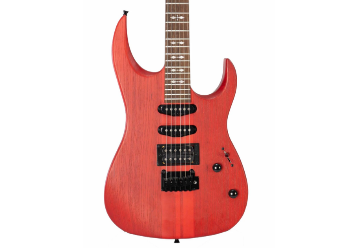 Guitarra Waldman WINT540 SWR Satin Worn Red com Captadores HSS Cerâmicos e Ponte Semi-Flutuante