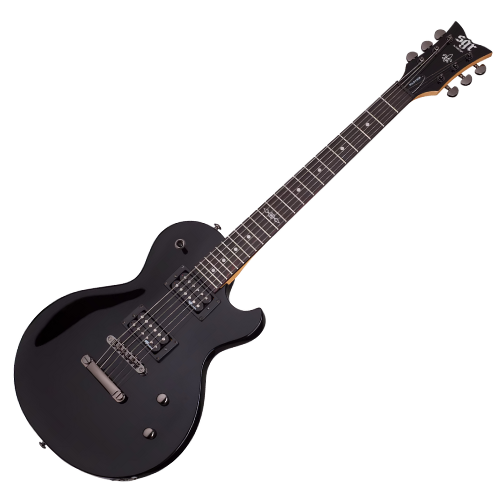 Guitarra Schecter Solo-II SGR Gloss Black com Captadores Schecter Diamond SuperRock-II HH e Ponte Floyd Rose Special 3841