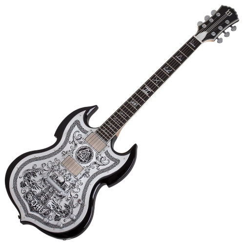 Guitarra Schecter IronWorks Barbarian Black Burst com Captadores EMG 81/85 Ponte TonePros TOM 4552