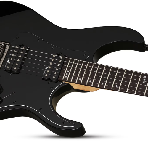 Guitarra Schecter Banshee-6 SGR Satin Black com Captadores Diamond Plus HH e Ponte Tune-O-Matic String-Thru 3852