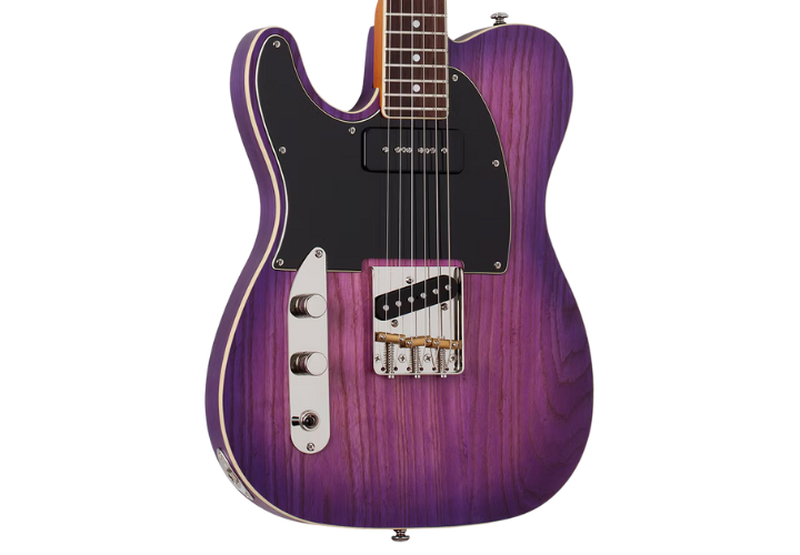 Guitarra Schecter PT Special LH Purple Burst Pearl com Captadores Schecter USA Pasadena Plus/Pasadena e Ponte Hipshot Hardtail 669