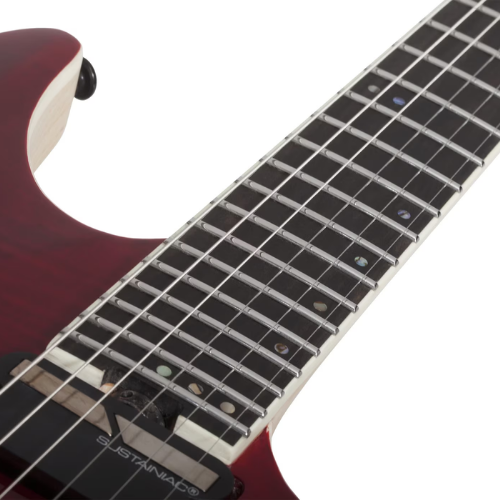 Guitarra Schecter C-1 FR SLS Elite Blood Burst com Captadores Fishman Fluence Modern HH e Ponte Floyd Rose 1500 Series 1373