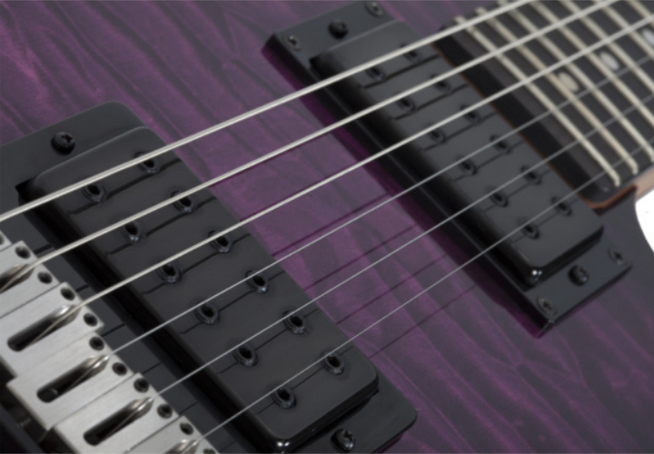 Guitarra Schecter PT Pro TPB Trans Purple Burst com Captadores Schecter USA Z-Plus HH e Ponte PT-H String-Thru 863