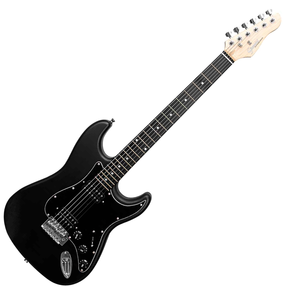 Guitarra Elétrica Giannini G-102 Black com Escudo Black