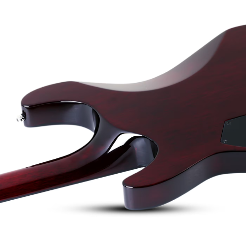 Guitarra Schecter Hellraiser C-VI Black Cherry com Captadores EMG 81/85 e Ponte TonePros Tune-O-Matic String-Thru 184
