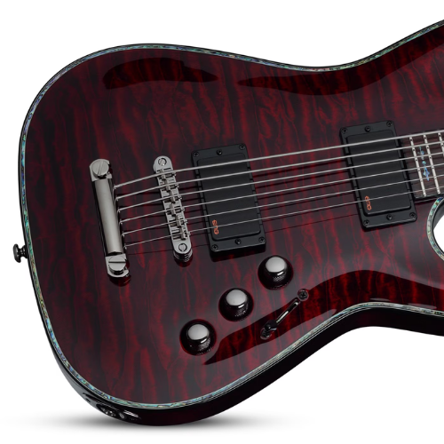Guitarra Schecter Hellraiser C-VI Black Cherry com Captadores EMG