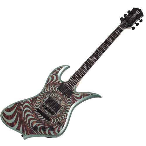 Guitarra Schecter Thoraxe Psychic Bullseye Gangrene com Captadores EMG 81/85 e Ponte TonePros T3BP Tune-O-Matic 4549